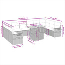 1 Tuinset Met Kussens Poly Rattan