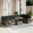 1 Tuinset Met Kussens Poly Rattan