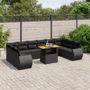 1 Tuinset Met Kussens Poly Rattan