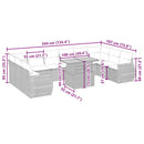 1 Tuinset Met Kussens Poly Rattan
