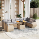 1 Tuinset Met Kussens Poly Rattan