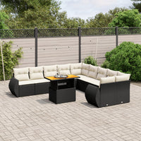 1 Tuinset Met Kussens Poly Rattan