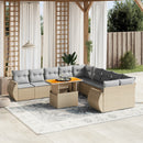 1 Tuinset Met Kussens Poly Rattan