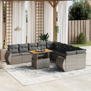 1 Tuinset Met Kussens Poly Rattan