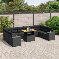 1 Tuinset Met Kussens Poly Rattan