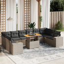 1 Tuinset Met Kussens Poly Rattan