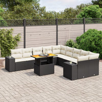 1 Tuinset Met Kussens Poly Rattan