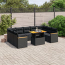 1 Tuinset Met Kussens Poly Rattan