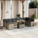 1 Tuinset Met Kussens Poly Rattan