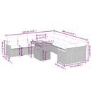 1 Tuinset Met Kussens Poly Rattan