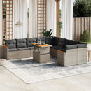 1 Tuinset Met Kussens Poly Rattan