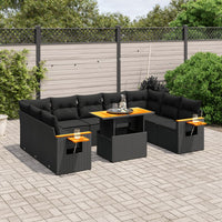 1 Tuinset Met Kussens Poly Rattan