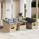 1 Tuinset Met Kussens Poly Rattan