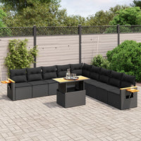 1 Tuinset Met Kussens Poly Rattan