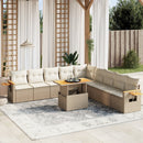 1 Tuinset Met Kussens Poly Rattan