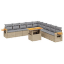 1 Tuinset Met Kussens Poly Rattan
