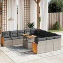 1 Tuinset Met Kussens Poly Rattan