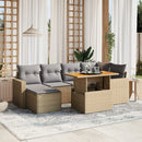 1 Tuinset Met Kussens Poly Rattan
