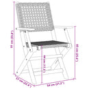 5-Delige Tuinset Poly Rattan En Massief Hout