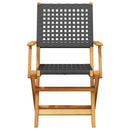 5-Delige Tuinset Poly Rattan En Massief Hout