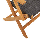 5-Delige Tuinset Poly Rattan En Massief Hout