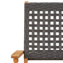 5-Delige Tuinset Poly Rattan En Massief Hout