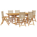 7-Delige Tuinset Poly Rattan En Massief Hout