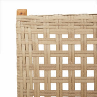 7-Delige Tuinset Poly Rattan En Massief Hout