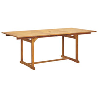 7-Delige Tuinset Massief Hout En Stof