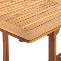 7-Delige Tuinset Massief Hout En Stof