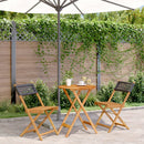 5-Delige Tuinset Poly Rattan En Massief Hout