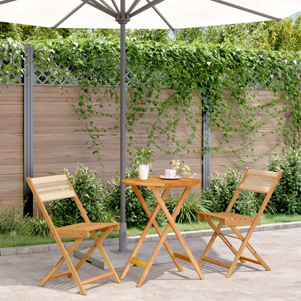 5-Delige Tuinset Polypropeen En Massief Hout