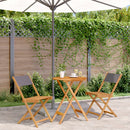 5-Delige Tuinset Massief Hout En Stof