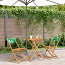 5-Delige Tuinset Massief Hout En Stof