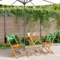 5-Delige Tuinset Massief Hout En Stof
