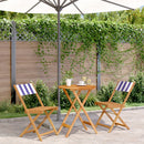 5-Delige Tuinset Massief Hout En Stof