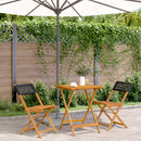 5-Delige Tuinset Poly Rattan En Massief Hout