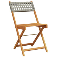 5-Delige Tuinset Poly Rattan En Massief Hout