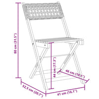 5-Delige Tuinset Poly Rattan En Massief Hout