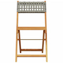 5-Delige Tuinset Poly Rattan En Massief Hout