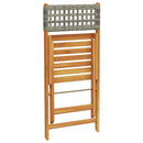 5-Delige Tuinset Poly Rattan En Massief Hout