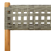 5-Delige Tuinset Poly Rattan En Massief Hout