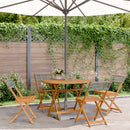 5-Delige Tuinset Poly Rattan En Massief Hout