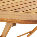 5-Delige Tuinset Massief Hout En Stof