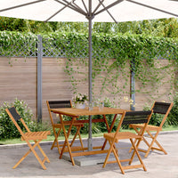 5-Delige Tuinset Polypropeen En Massief Hout