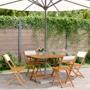 5-Delige Tuinset Massief Hout En Stof