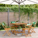 5-Delige Tuinset Massief Hout En Stof