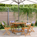 5-Delige Tuinset Massief Hout En Stof