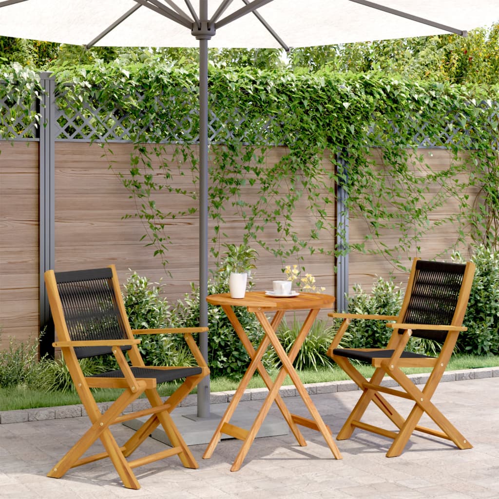 5-Delige Tuinset Polypropeen En Massief Hout