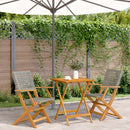 5-Delige Tuinset Poly Rattan En Massief Hout
